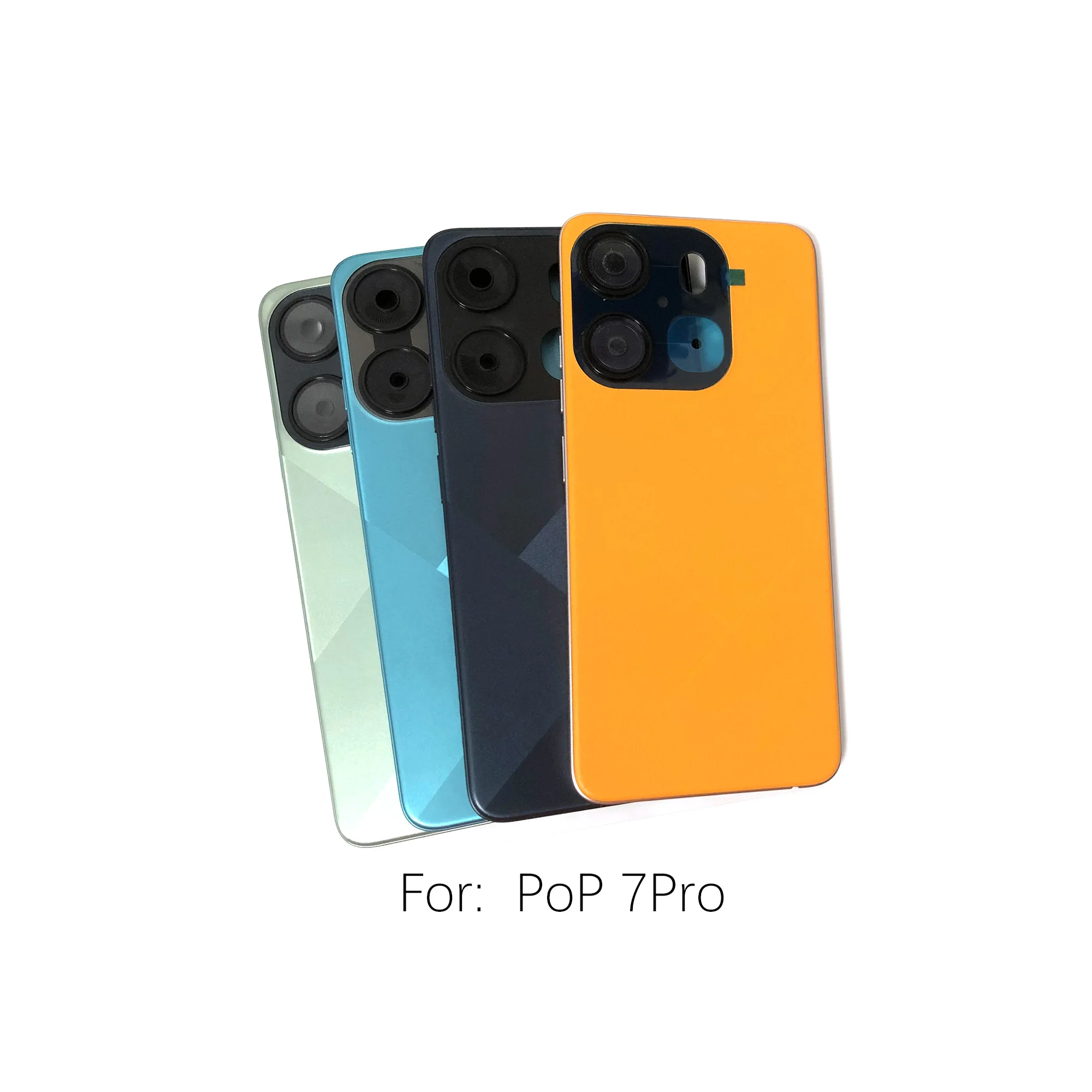 Phone Case For Infinix Tecno pop 7Pro pop 8 Battery Cover Back Covers Rear Housing Case