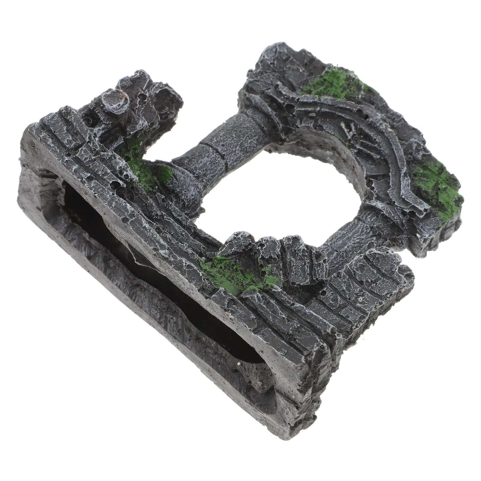 Roman Column Aquarium Decoration Resin Castle Aquarium Landscaping Fish Tank Ornament Underwater Column Fish Tank
