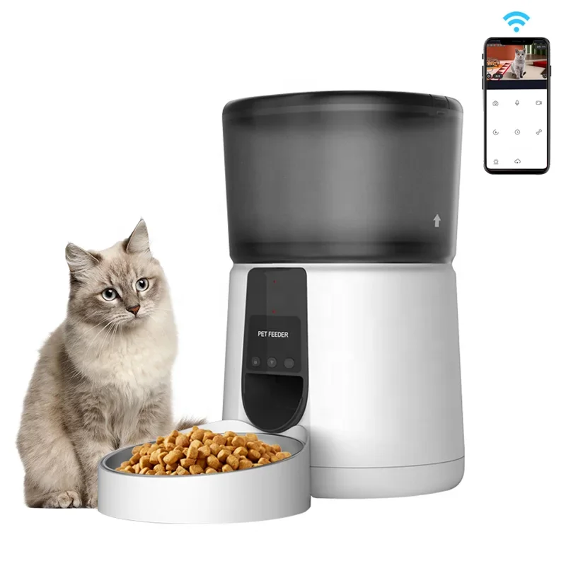 3.5L Pet bowl feeders smart wifi remote control cat dog bowl feeders automatic pet feeders