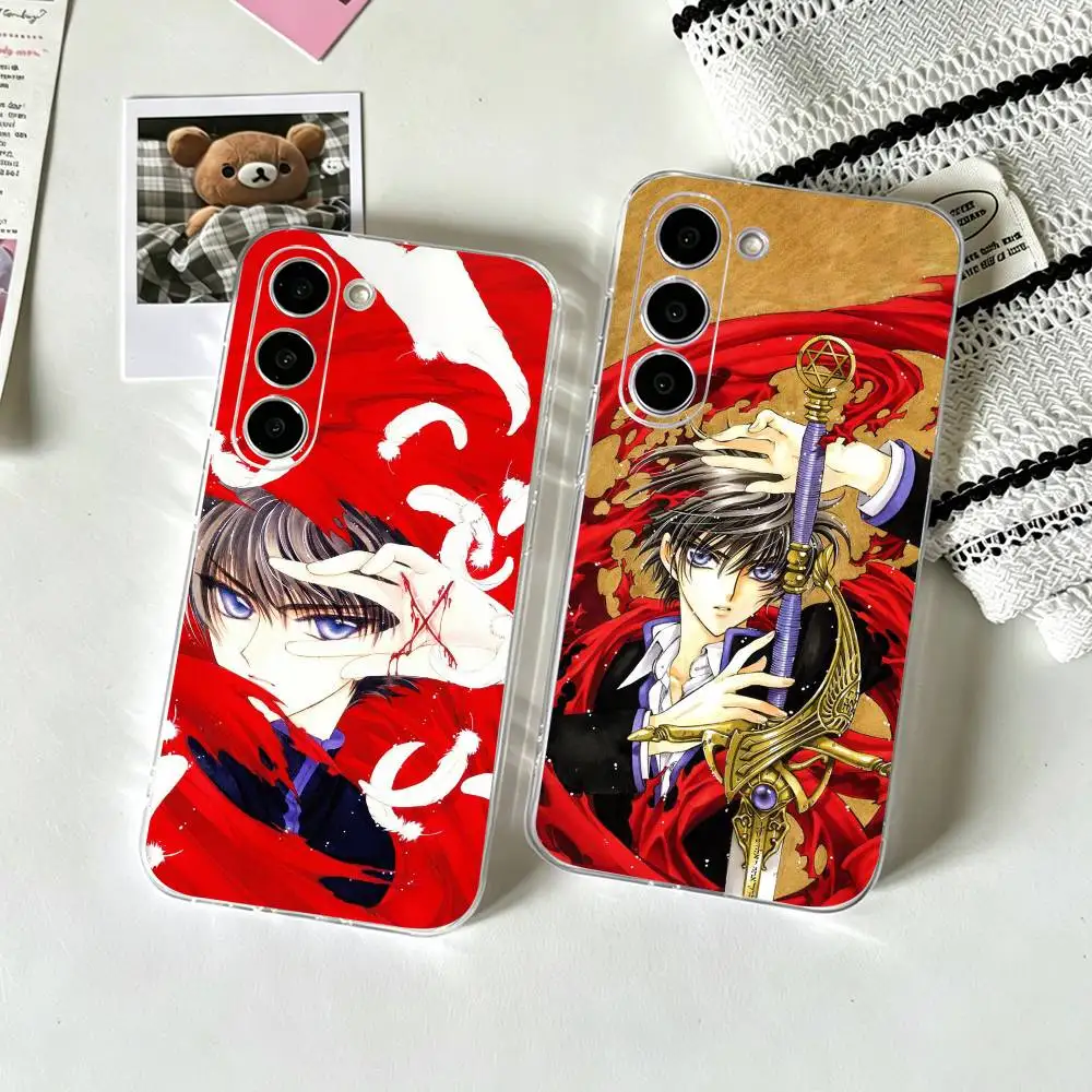 Funda de teléfono Anime X1999 Kamui Shirou para SamsungA10,12,20,21S,30,31,40,50,51,52,70,71, funda transparente