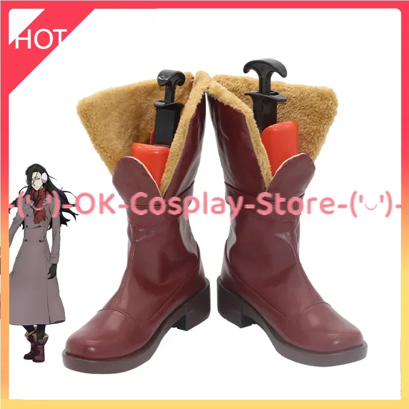 Anime Bungo Zwerfhonden Rimbaud Cosplay Schoenen Halloween Carnaval Laarzen PU Schoenen Cosplay Prop Custom Made