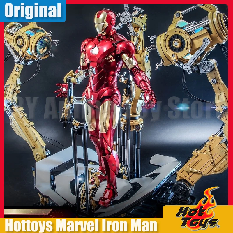 Original Hot Toys Iron Man Action Figure 1/6 Ht Mms462d22 Figures Mk4 Statue Collection Customized Products Christmas Gifts