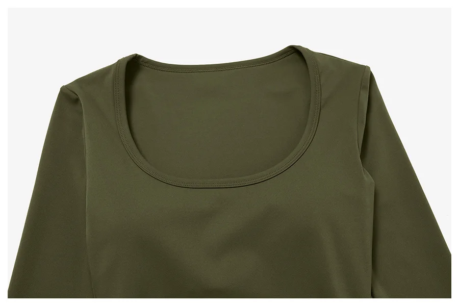 2-teiliges Yoga-Set für Damen, Langarm-Fitness-Oberteil, Trainingsanzug, Sportbekleidung, High-Waist-Hose mit geradem Bein, Fitness-Sportanzug – Detail 29