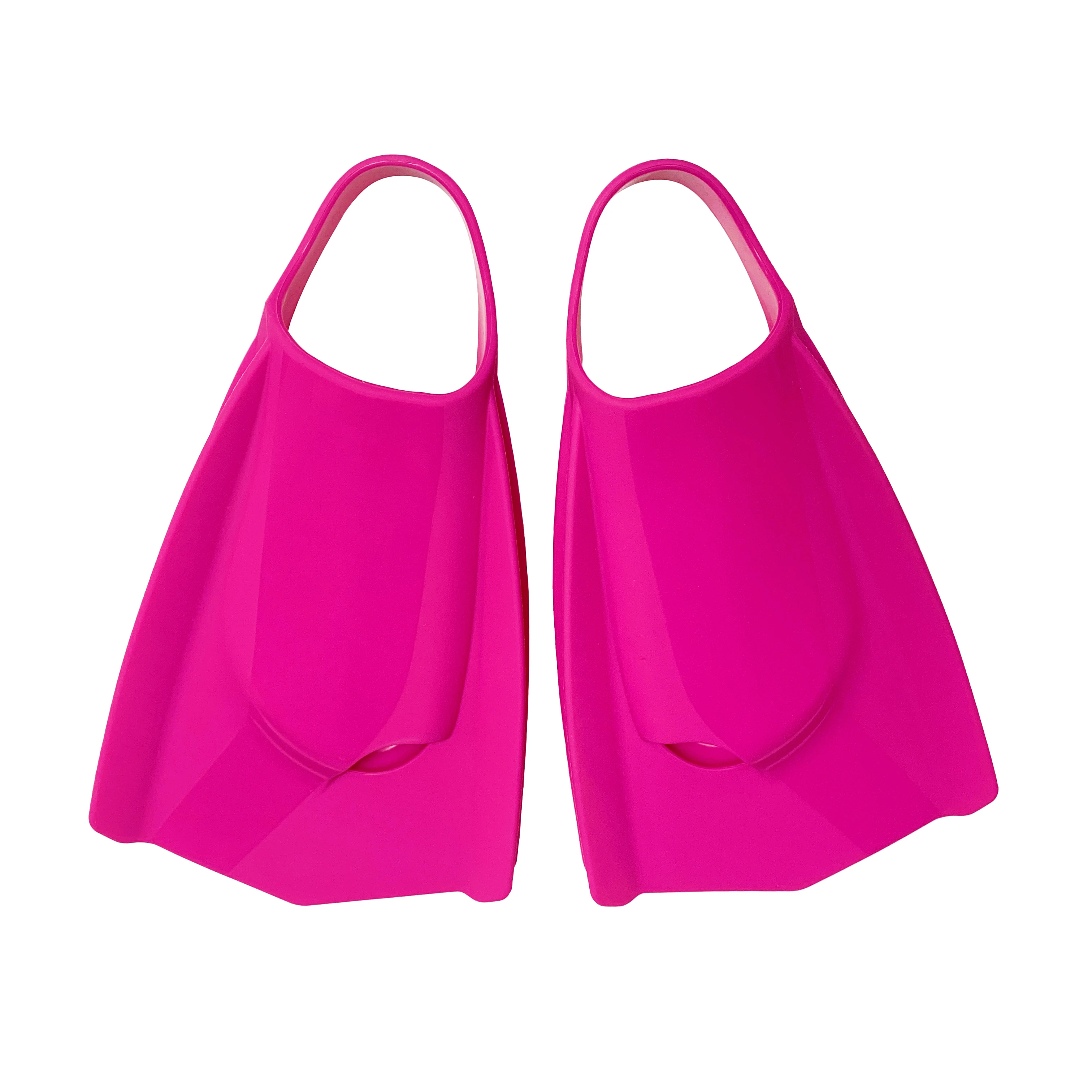Unisex Adult Powerfin Professional Swim Training Fins Comfortable Silicone Short Blade Flippers Left-Right Design with Open Heel