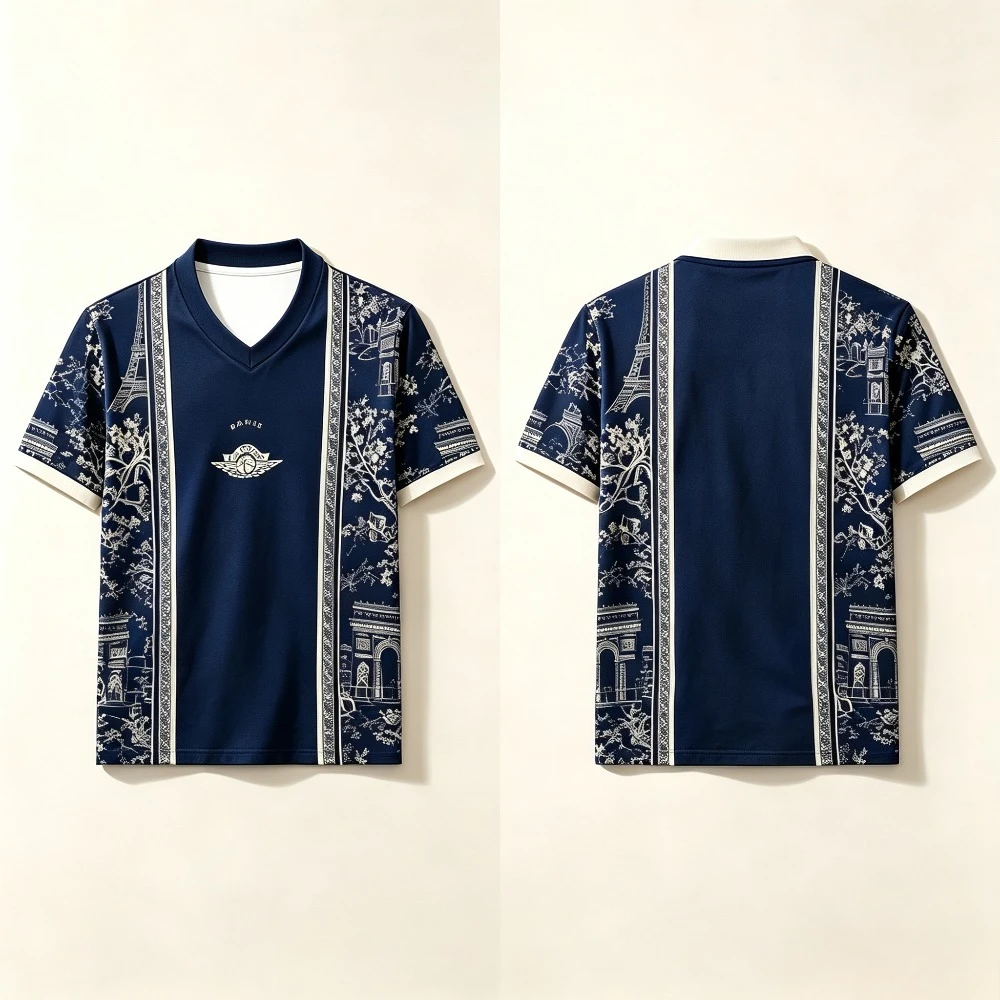 Heren Dames Parijs Print V-hal - Paris Fashion Men recensie en prijs