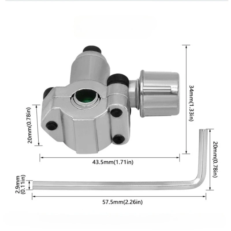 1Pc Line Piercing Valve Kit Bpv-31 Maintenance Zinc Alloy Refrigerator Tap Valve Replacement for 6 To 10MM Copper Tubes