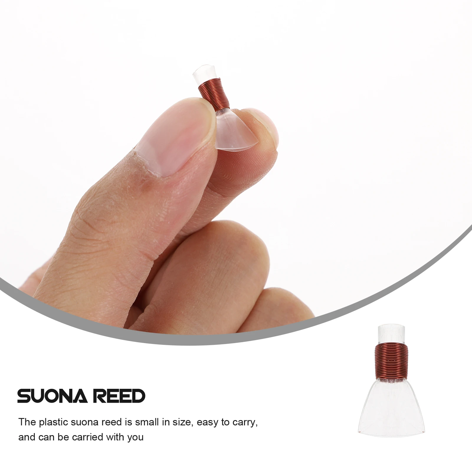 

Suona Reed Lightweight Plastic Mouthpiece White Musical Instruments Parts Accessories Excellent Sound Pure Tone