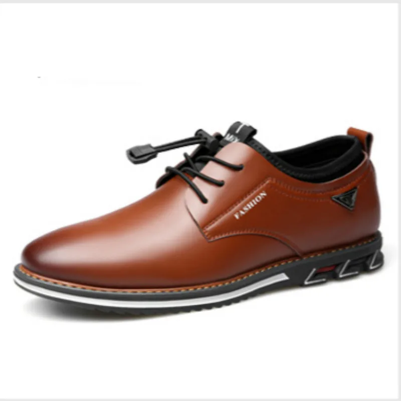 Men's Casual Shoes Black Spring Male Footwear Loafers Soft Bottom Lace Up Outdoor Business Sneakers Shoes For Men Big Size 48