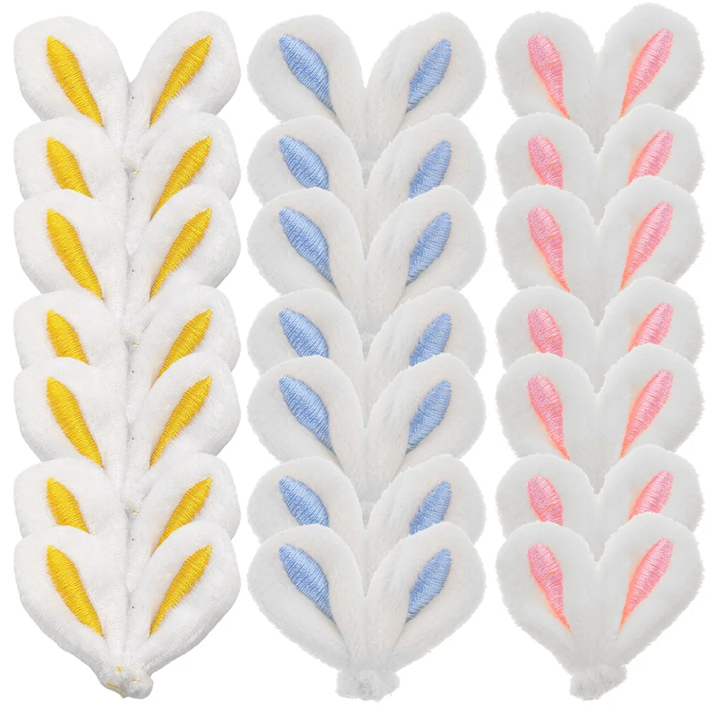 

30 Pcs Hair Curler Rabbit Ears Accessories Miss Groin Baby Plush Cloth Charm