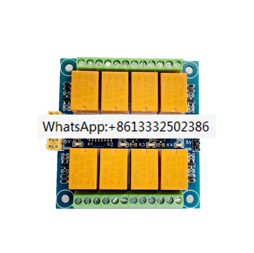 8-way relay module 74HC595 cascade control board single chip microcomputer expansion module