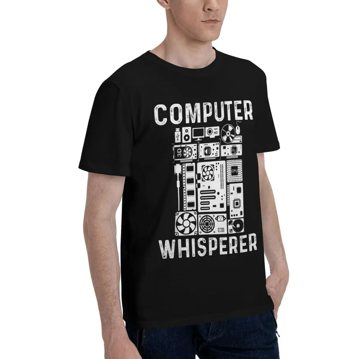 Move Computer Whisperer Tech Art Tshirt Champion Creative Vintage Home Eur Size