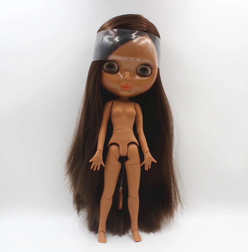 

Free Shipping big discount RBL-25003J DIY Nude Blyth doll birthday gift for girl 4color big eye with beautiful Hair cute toy