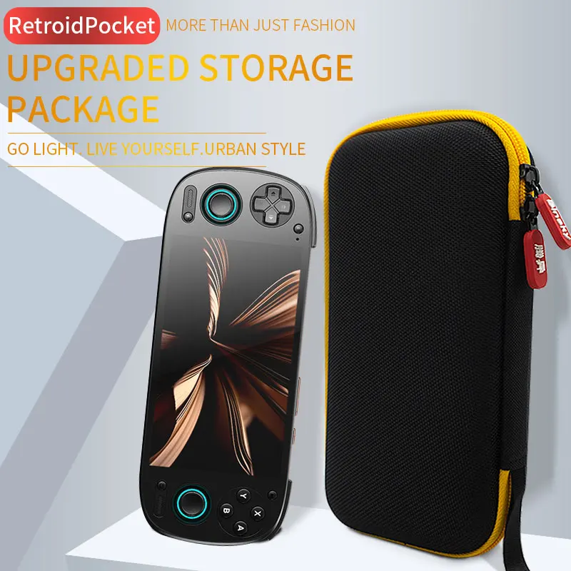 For Retroid Pocket 5 Console Portable Protective Case Tempered Film Gaming Accessories Digital Pocket Bag