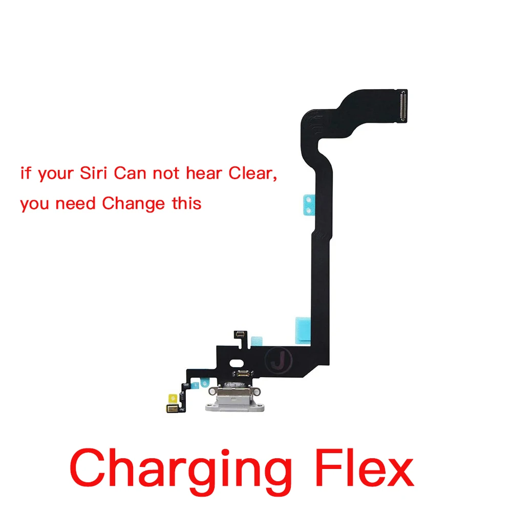 For iPhone X XR XS Max Microphone Replacement On Ear Speaker,Charging Dock ,Power Volume Flex Cable