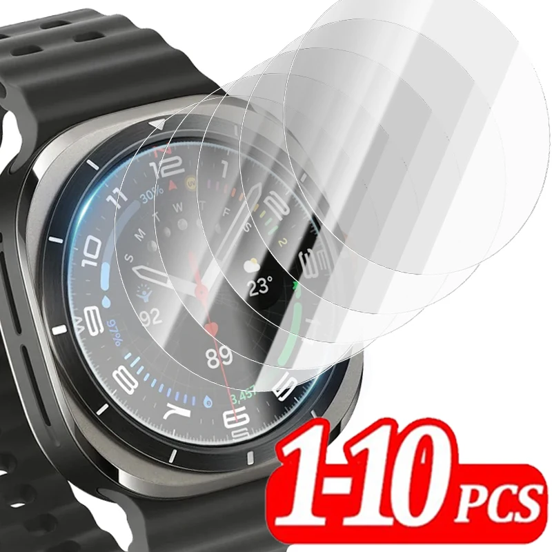 Tempered Glass for Samsung Galaxy Watch 7 7Ultra 47mm 44mm 40mm Screen Protector HD Clear Films Smartwatch  Accessories