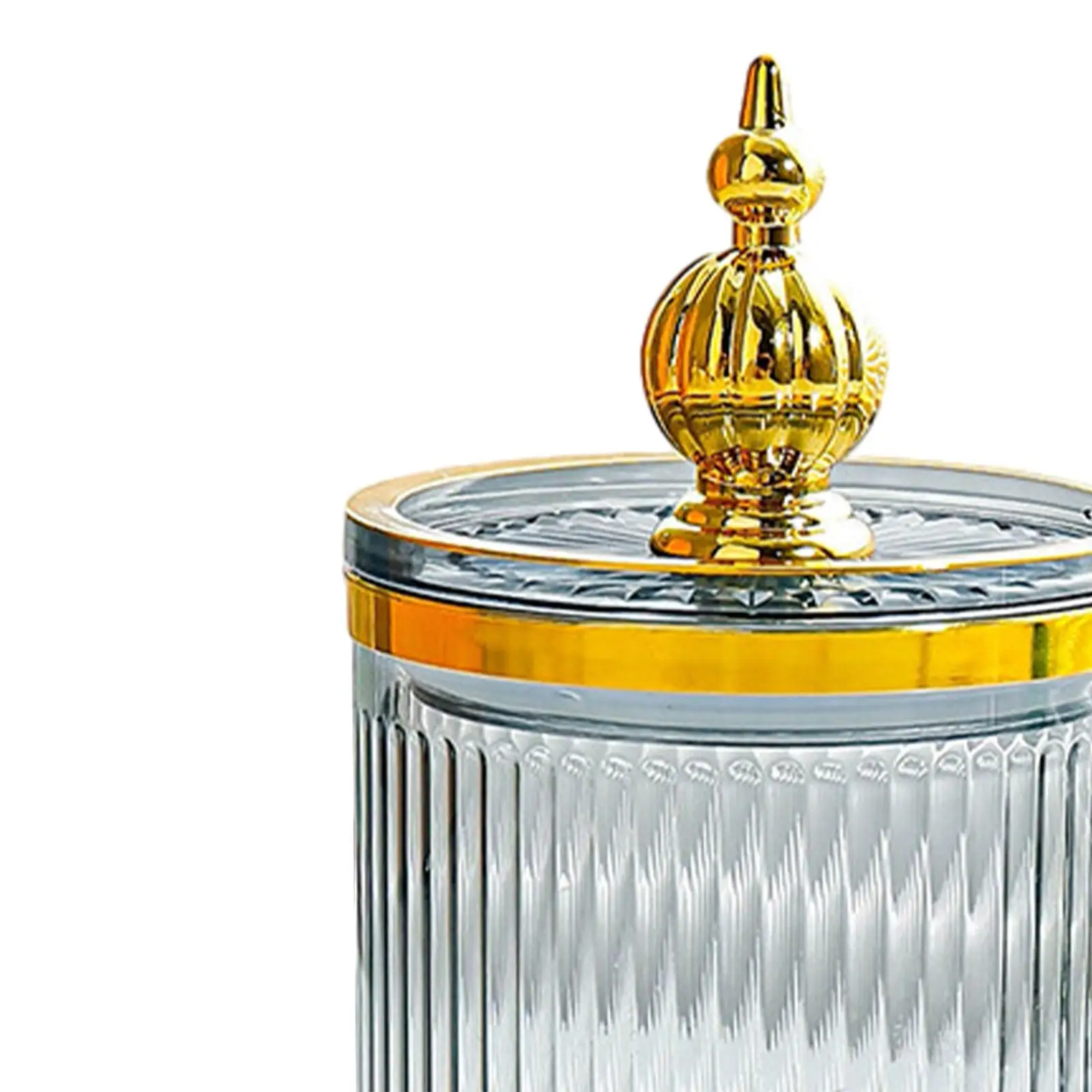 4x حاوية تخزين للمسحات القطنية والكرات، منظم الحمام