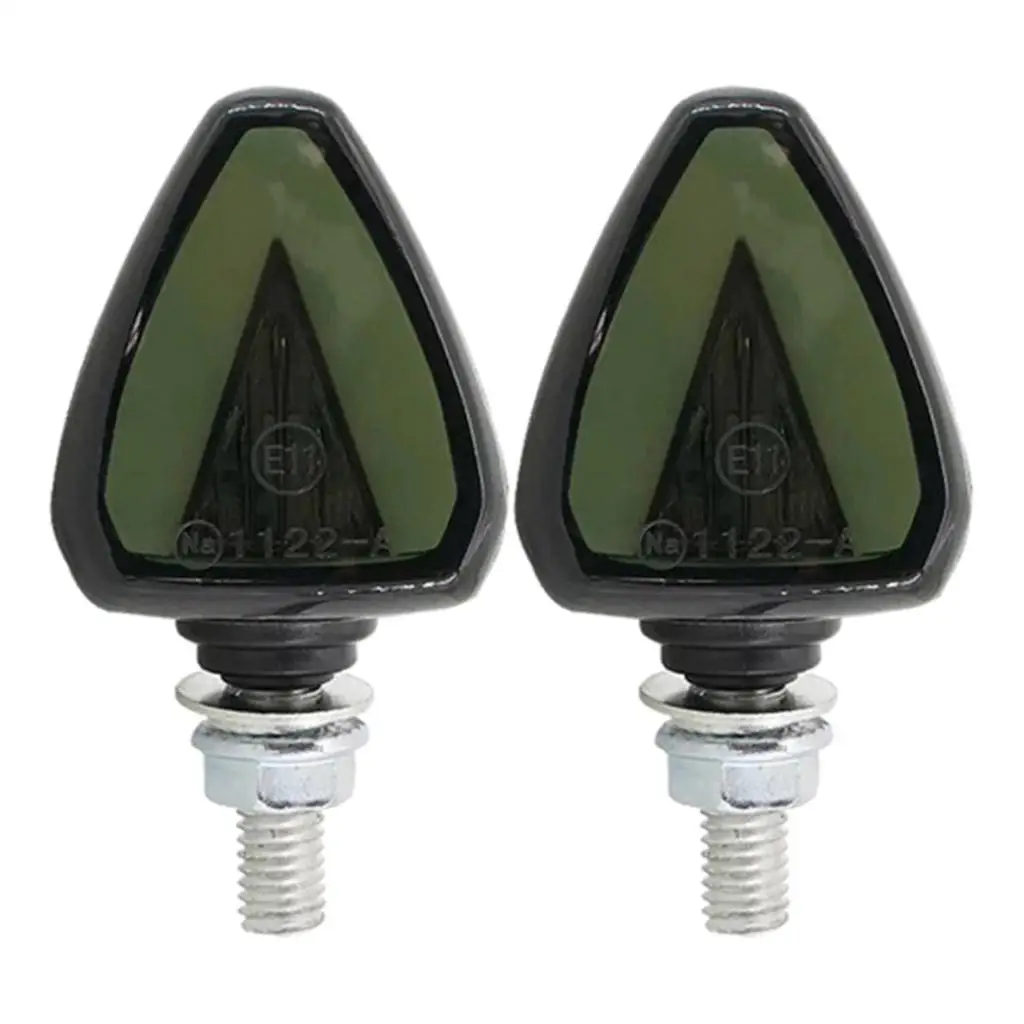 Motorcycle LED Turn Signal Blinker Plastic Waterproof Two Color Indicator for Rear Fender Safety Lighting