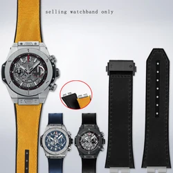 Genuine leather bracelet For HUBLOT Hengbao Ubo Watch BIG BANG Series Big Bang Quick Release Vintage Leather Rubber Watch Band