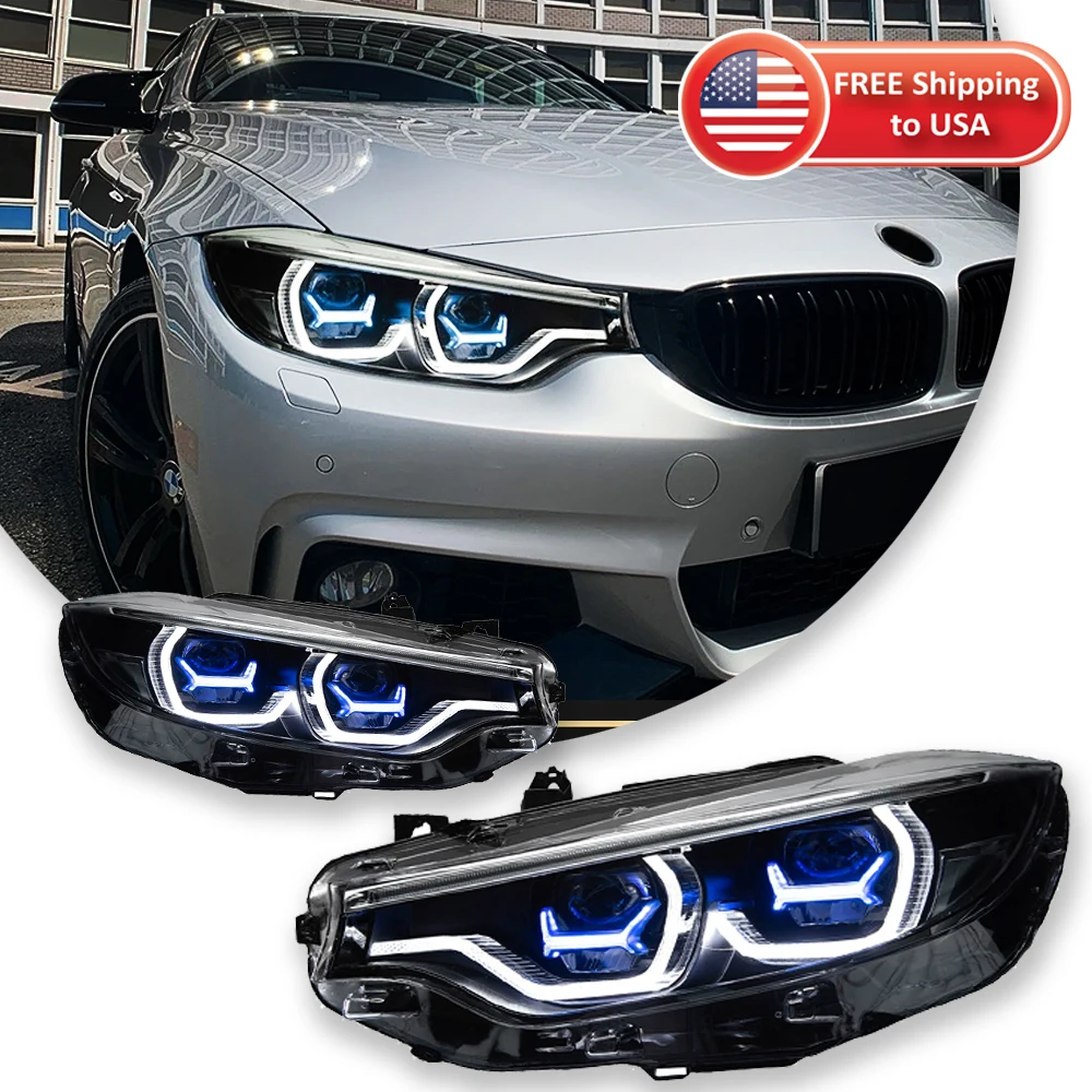 TYPY Car Lights For BMW 4 Series F32 F36 Headlight 2013-2019 LED Projetor head Lamp Daytime Running Light Automotive Accessories