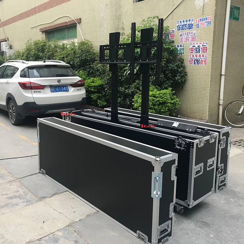 CASO DE ESTRADA ATA PERSONALIZADO para TELA DE MONITOR DE TV LCD DE 55''-85'' COM ALÇA ELÉTRICA