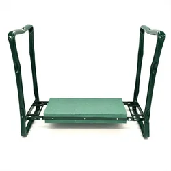 Silla plegable de jardín portátil, taburete de descanso, asiento de espuma, almohadilla para arrodillarse, bolsa de herramientas desmontable