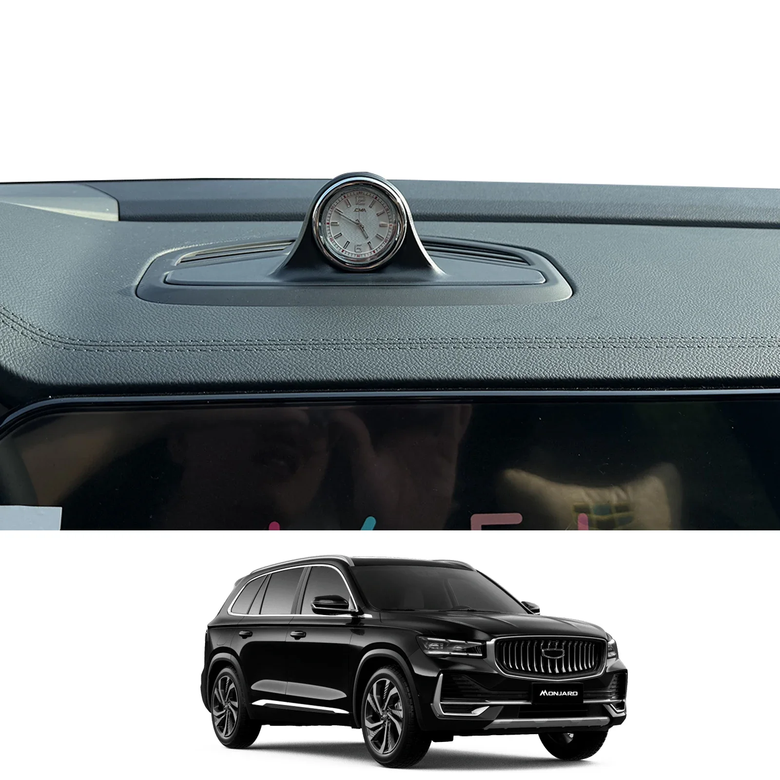 for-geely-monjaro-kx11-2022-2023-2024-dashboard-clock-center-console-electronic-quartz-clock-accessories