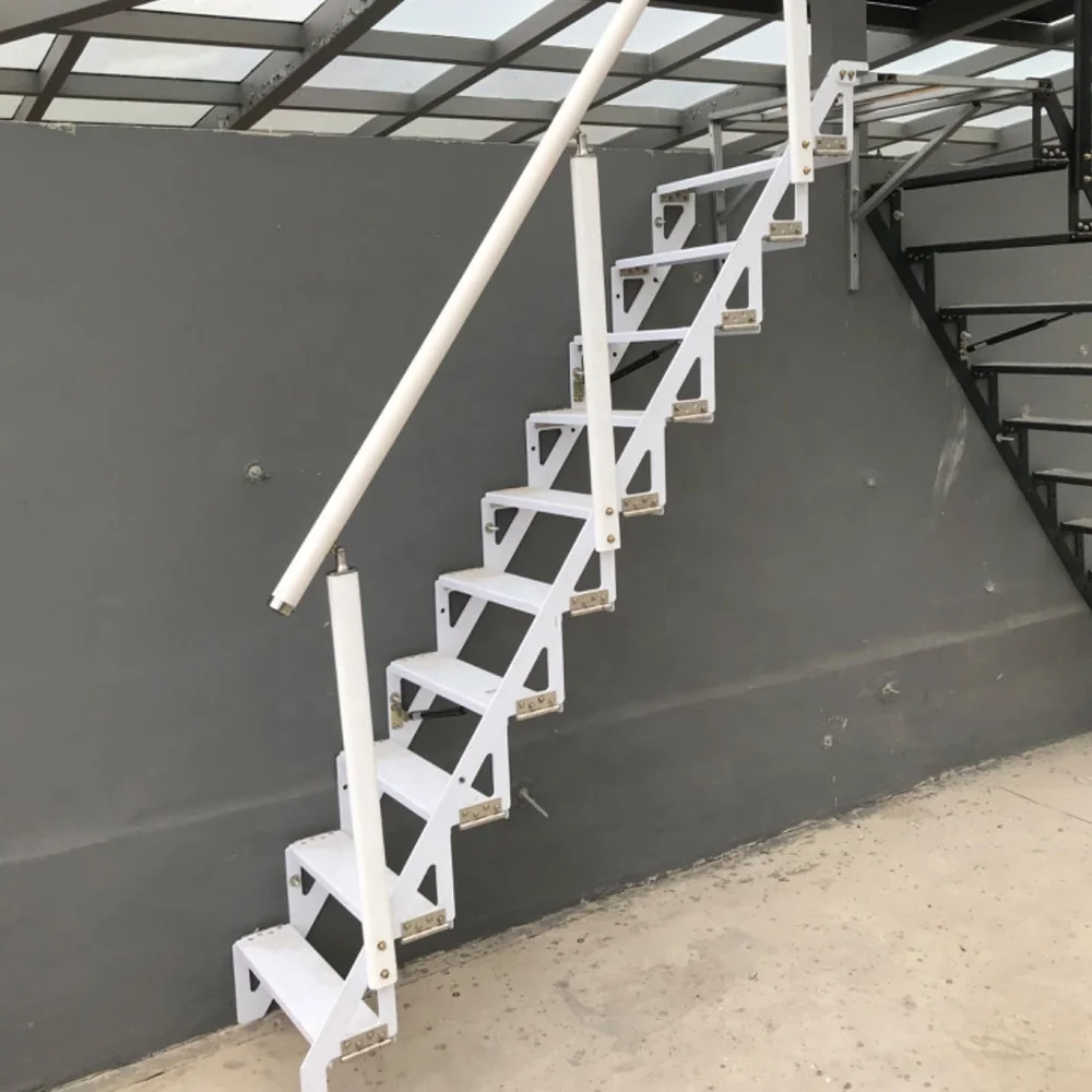 Personalizzazione Scale da parete pieghevoli pieghevoli in acciaio verniciato a polvere su misura Scale da parete pieghevoli pieghevoli premium contro