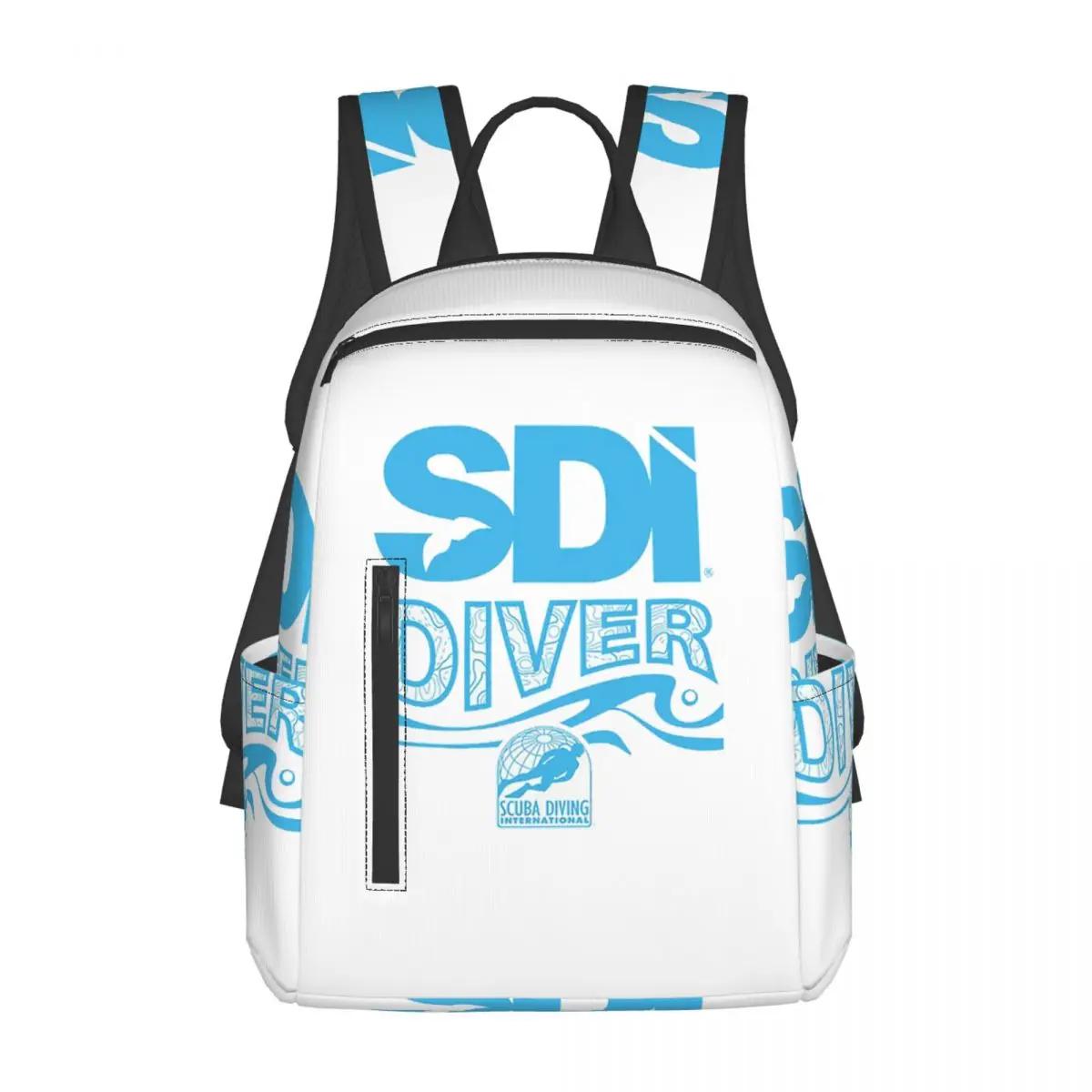 

Scuba Diving International (SDI)- SDI Diver Wave Backpack Daypack Large Capacity BookBag School Bag Shoulder Bags for Men Women