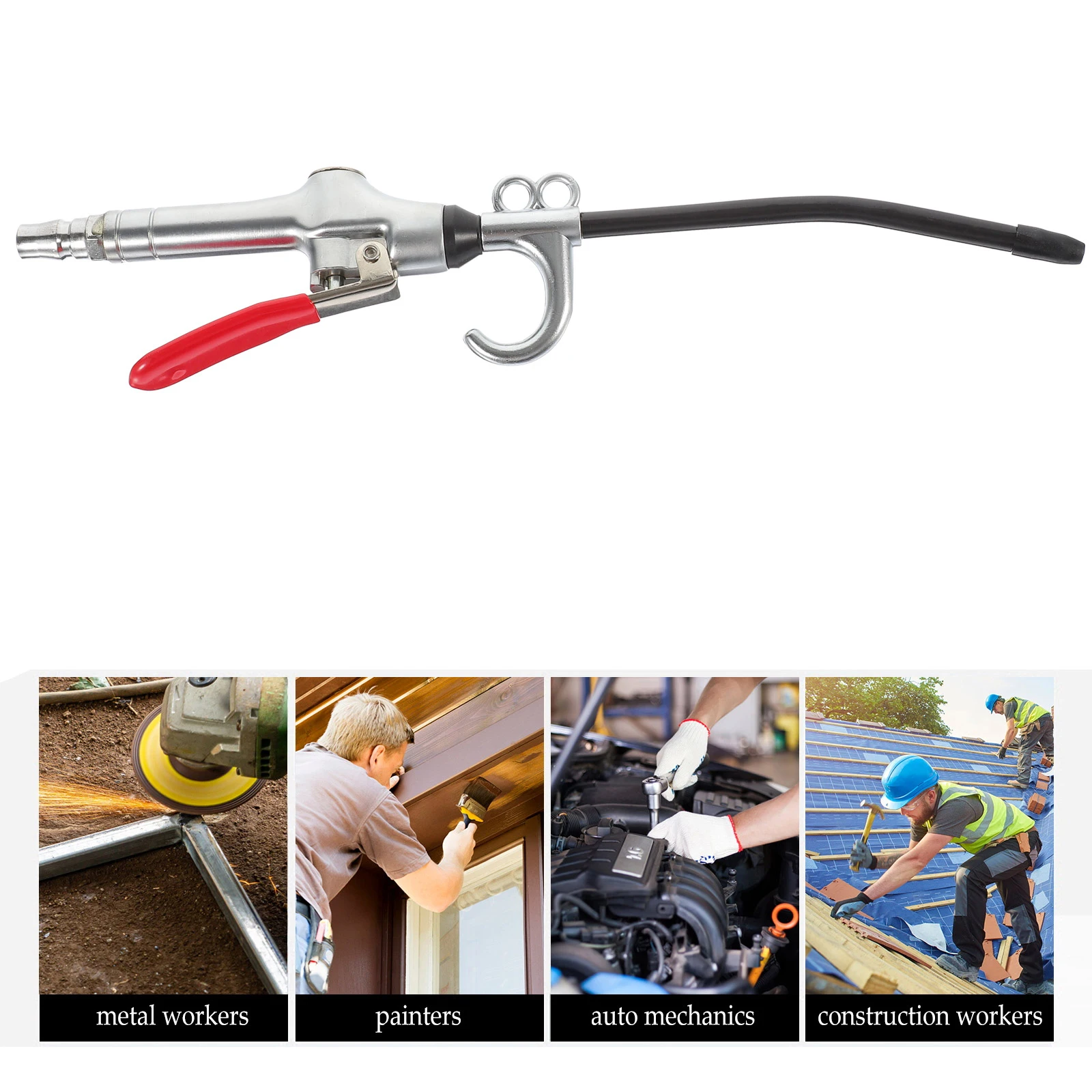 

Aluminum Alloy Air Blower Lightweight Durable High Pressure For Car Interior Cleaning Tool Dashboard Windshield Engine