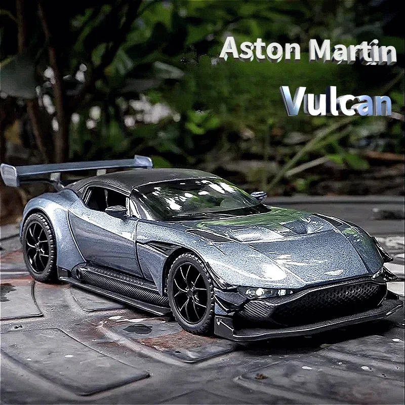 1:32 Aston Martin Vulcan Alloy Sports Car Diecast Metal Racing Car Model Simulation Sound and Light Collection Children Toy Gift