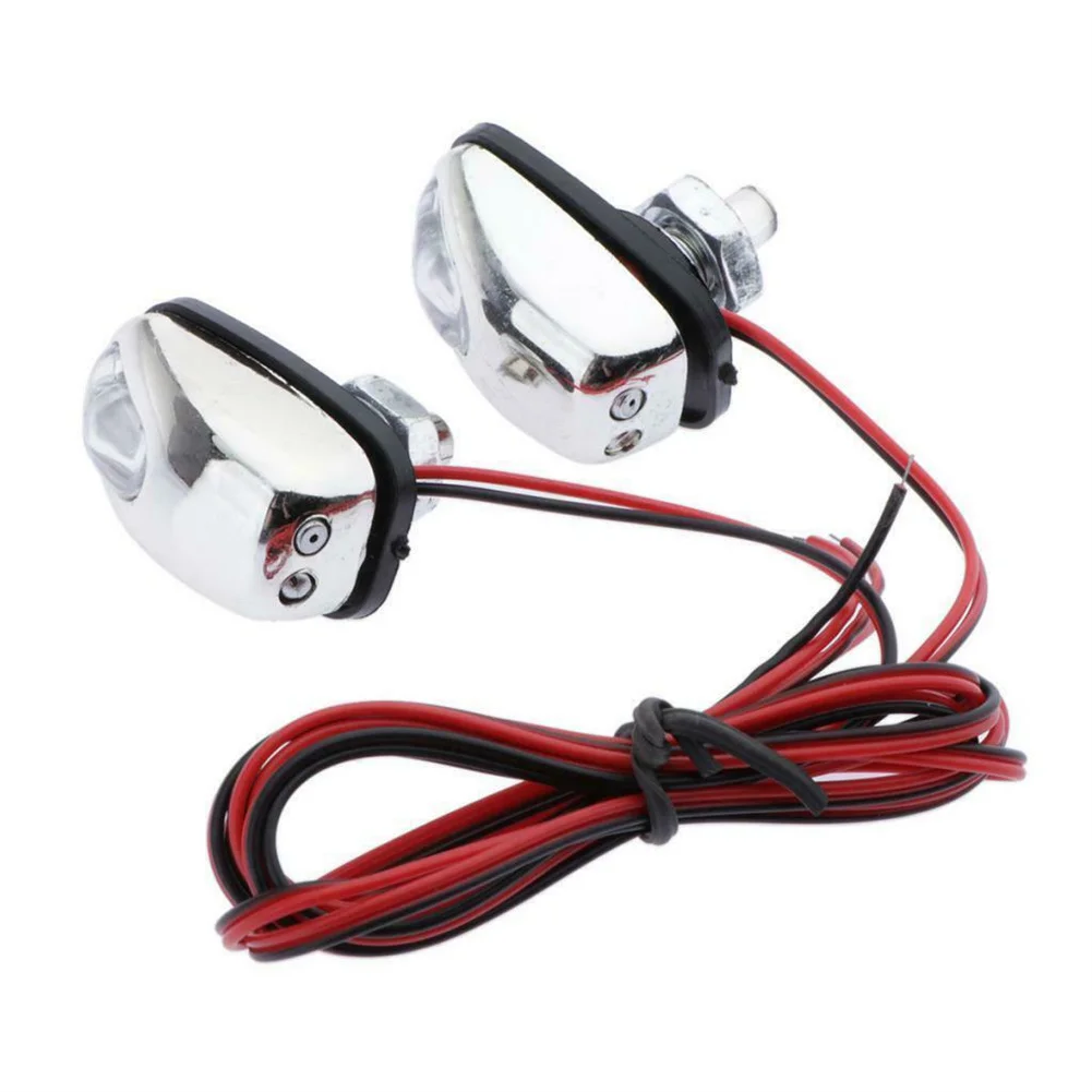 

Wiper Washer Car Light Front Windscreen Waterproof Windshield Spray Nozzle 1 Pair 12 V DC Accessories LED Lamp 2W