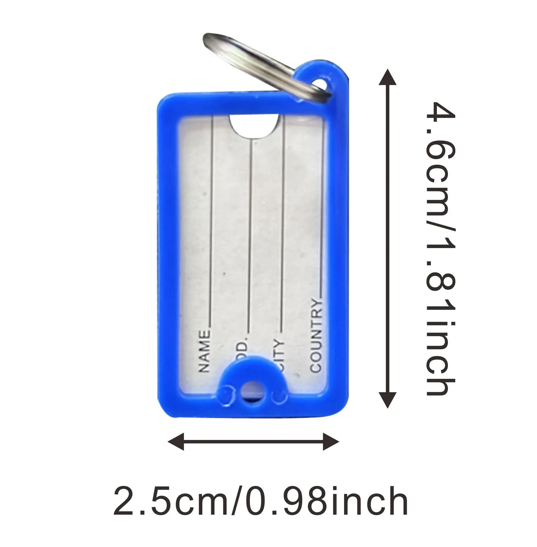 Portachiavi in plastica da 50 pezzi portachiavi per auto con marcatura impermeabile colore casuale classificazione conveniente portachiavi numero chiave Tag