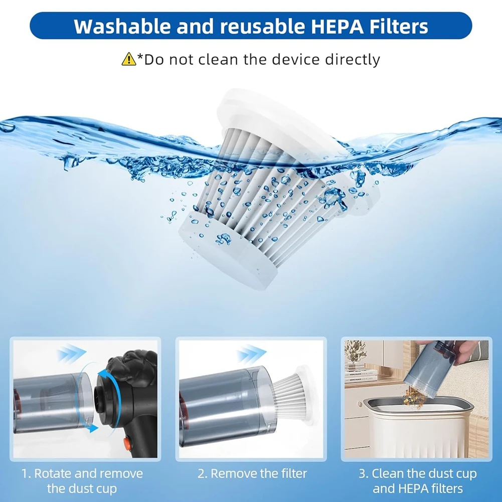 A70Z-Handheld Vacuum Cleaner Rechargeable Vacuum Cleaner Bug Catcher for Insect, Portable Cordless Handheld Vacuum