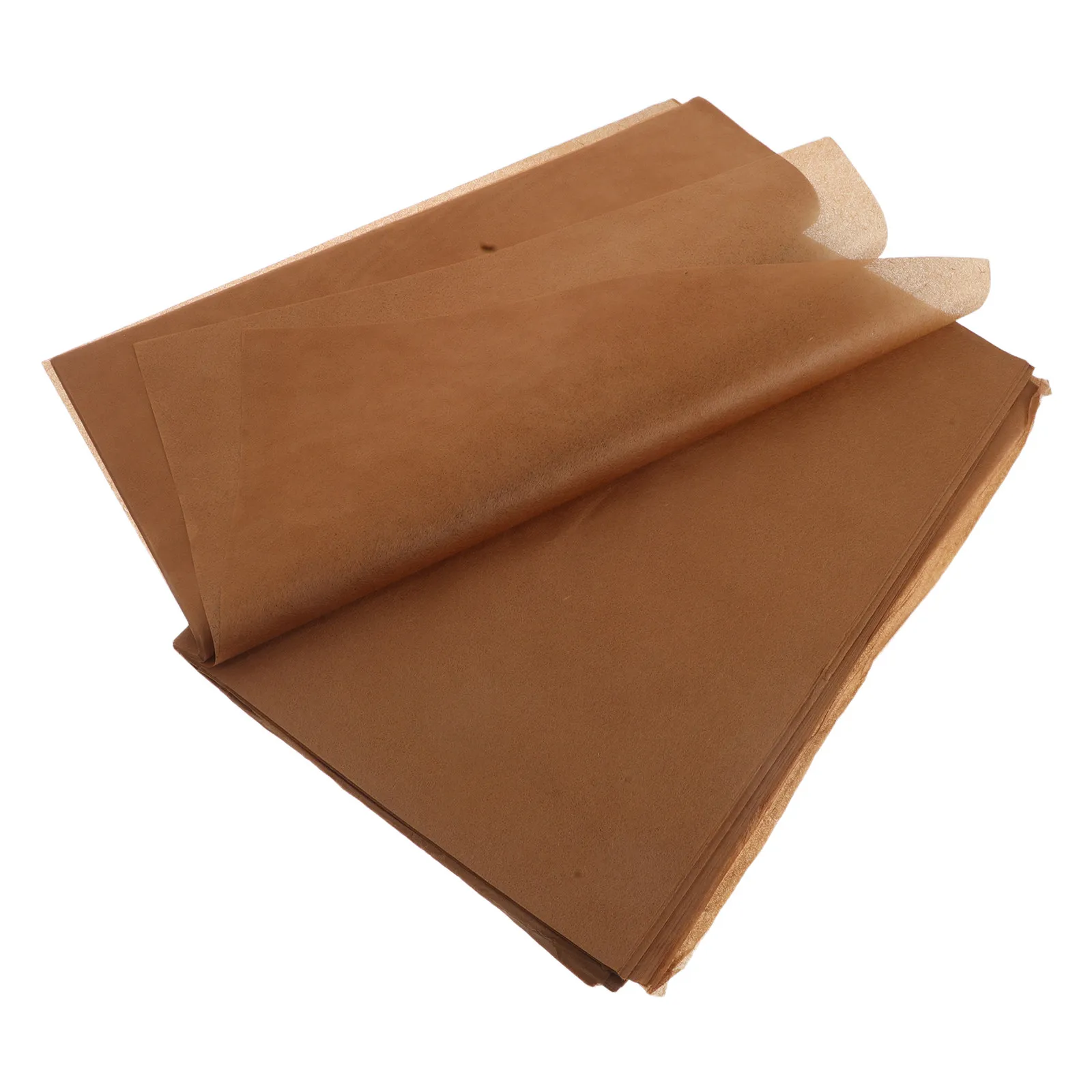 100Pcs Ancient Handmade Xuan Paper Semi-Raw Rice Paper Bamboo Pulp Vegetation Dyed for Chinese Calligraphy Ink Painting Brush