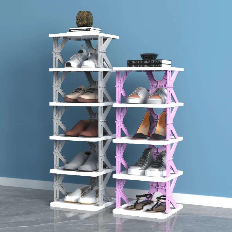 

Folding no-installation shoe rack simple indoor room home storage storage shoe rack folding shoe cabinet simple