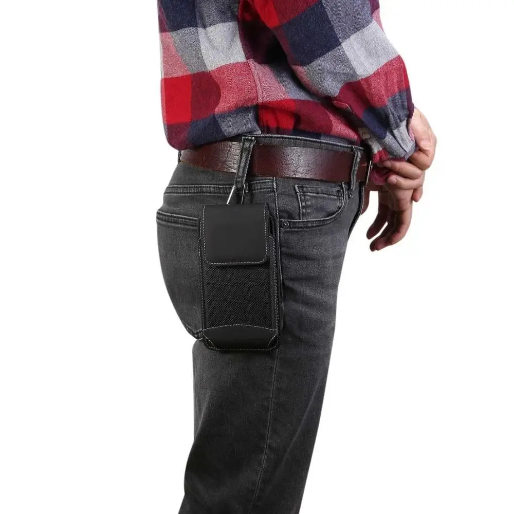 Durable Universal Phone Pouch Belt Clip 4.7-6.9 inch Horizontal Phone Case Phone Clip Cellphone Waist Bag Men's Phone Bag