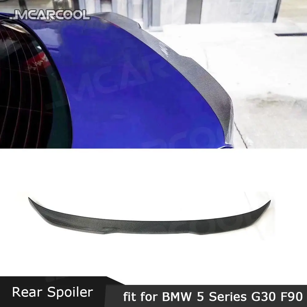 

Задний спойлер из углеродного волокна, FRP Lip Wings для BMW 5 серии G30 F90 M5, седан, 4-дверный 2017 2018 2019