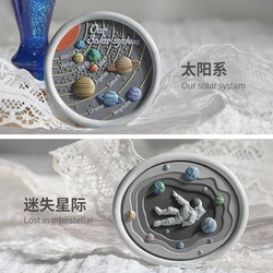 New Wax Seal Stamp Universe Series 3D Relief Embossed Seal Brass Head Sealing Wax Stamp Diy Scrapbook Envelope Fire Paint Seal