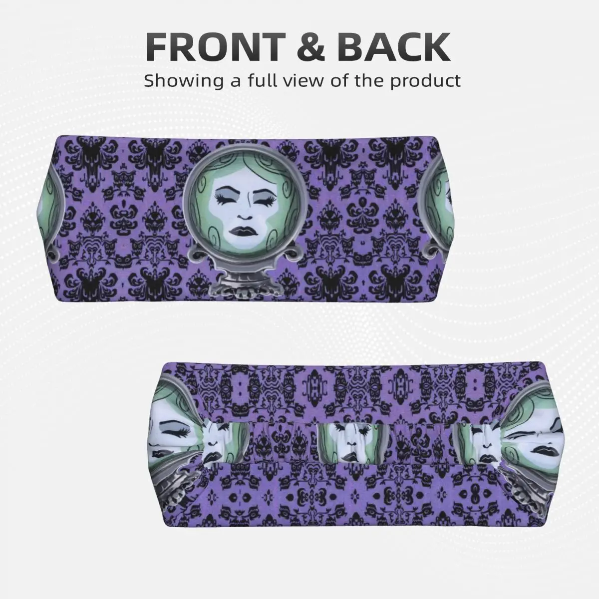 Custom Haunted Mansion Purple Sweatband Women Men Moisture Wicking Sports Headband for Cycling