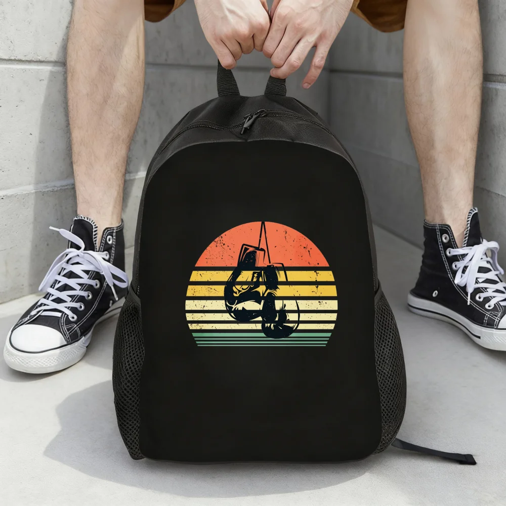 

Ladies College Wind Backpack, Sunset Sailing Silhouette, Large Capacity Photography Backpack, Comfortable and Stylish