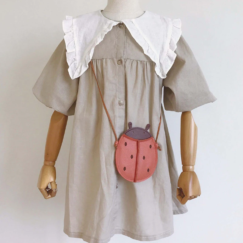 Tas Selempang Anak-anak Dompet Koin Manis Kawaii Buah Hewan Kartun Harajuku Tas Selempang Serbaguna Modis Lucu Mini
