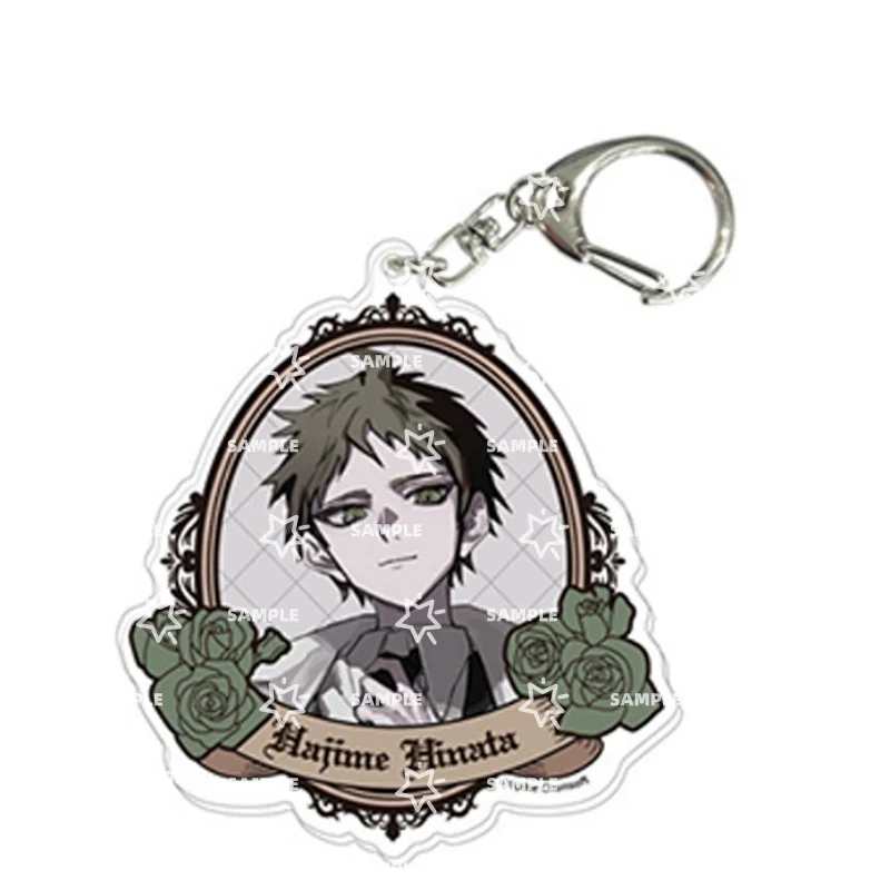 Anime Danganronpa 6CM HD Acrylic Keychain Collecting Makoto Komaru Hajime Bag Car Keychain Accessories Cosplay Toy Gift Jewelry