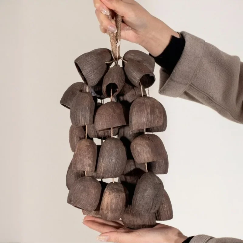 

Natural Plant Shell Handbells Concert Accompaniment Salin Hand Ringing Bell Handmade Meditation Musical Instruments Percussion