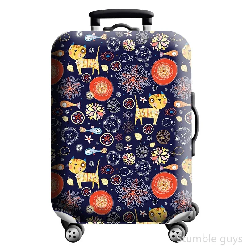 

High Elasticity Stretchy Luggage Cover Protective Anti-Wear Dustproof Suitcase Cover Reliable Travel Accessory Luggage
