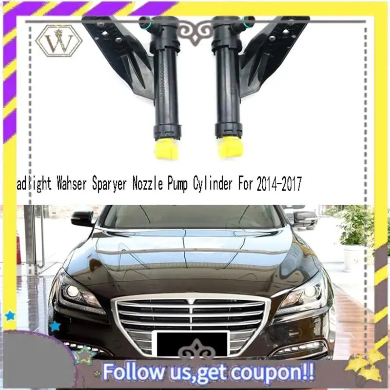 

ABXV-Front Headlight Wahser Sparyer Nozzle Pump Cylinder For Hyundai Genesis 2014-2017
