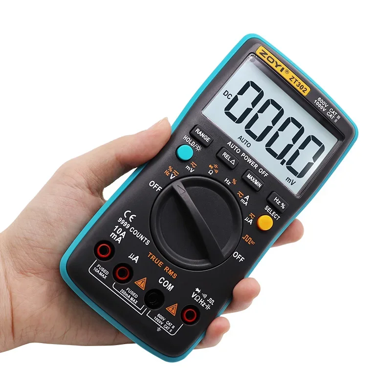 ZOYI ZT301 ZT302 ZT303 Digital Multimeter 8000 19999 Counts True RMS Multi-function AC/DC Voltage Temperature Capacitance Meter view 2