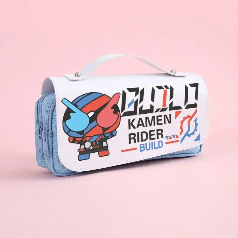 Anime Kamen Rider build Evol grease pencil case, cosplay cartoon pen bag, bolsa de lápices, suministros escolares, regalos de navidad