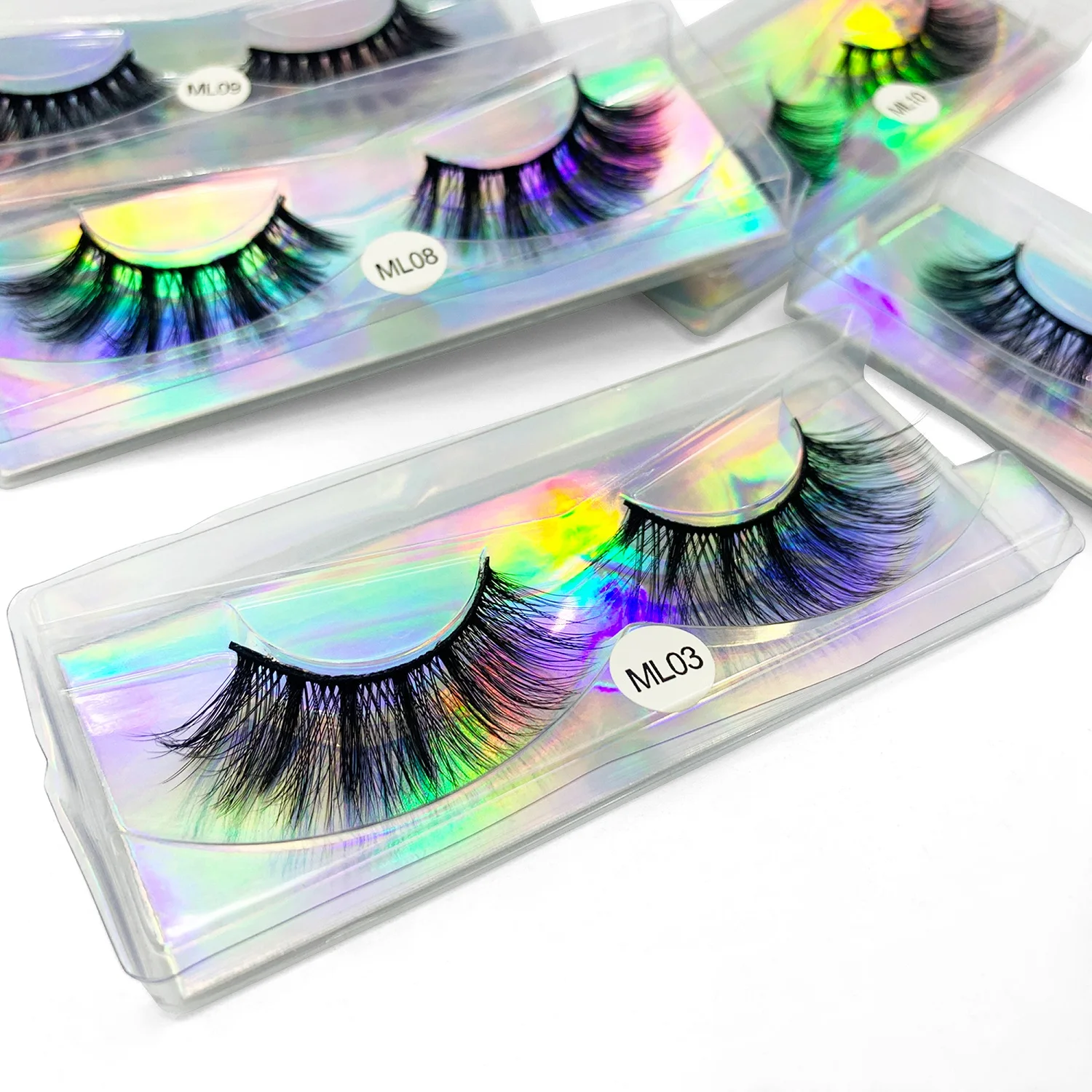 10 paia di ciglia finte ciglia all'ingrosso volume sfuso ciglia finte pacchetto estensione ciglia confezioni di ciglia all'ingrosso