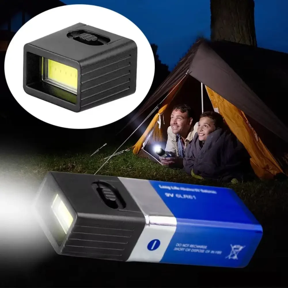 High Quality Mini 9V Battery Flashlight COB Adjustable Lighting Work Light Portable Durable LED Key Light