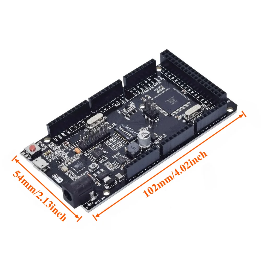 WIFI R3 Mega2560 ATmega2560 ESP8266 32MB CH340G Compatible Dev Board for DIY IDE Projects